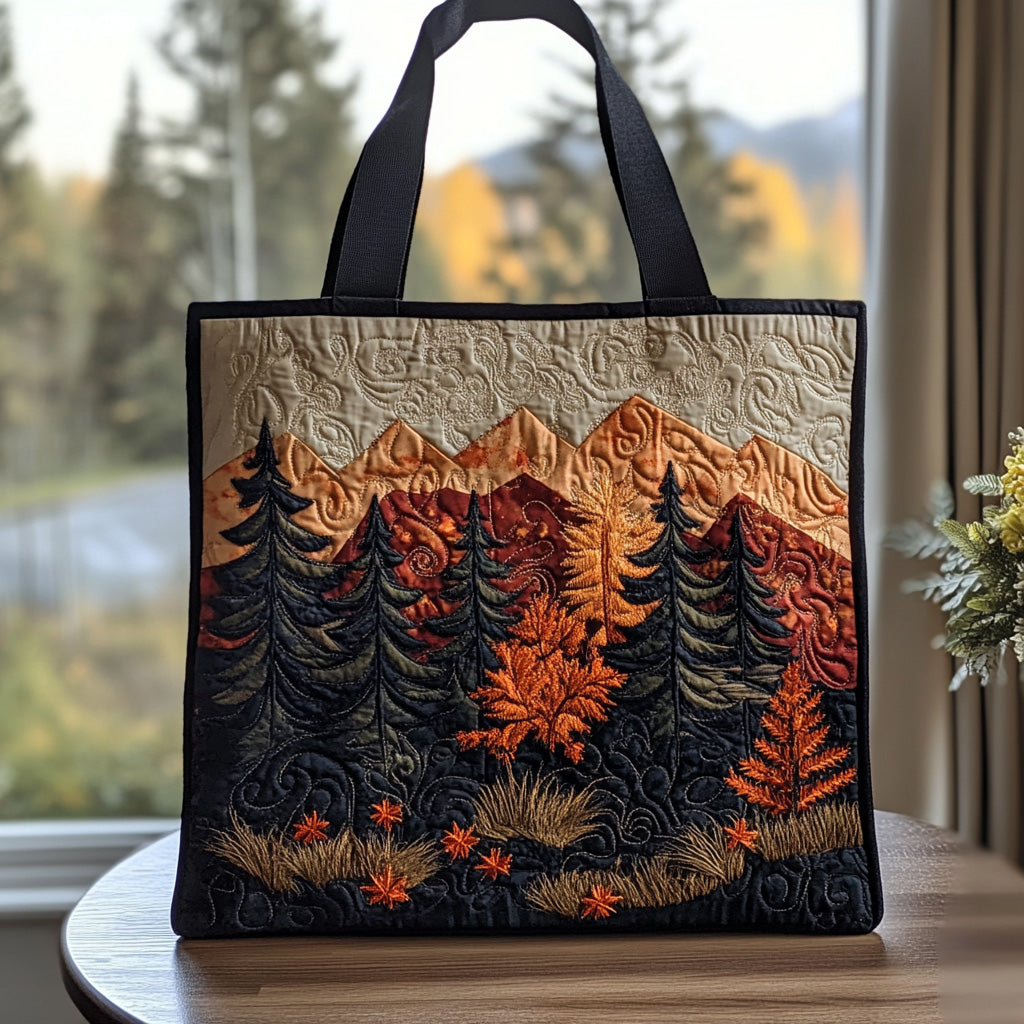 Pinecone Hollow Quilted Tote Bag Gifts For Forestry Workers