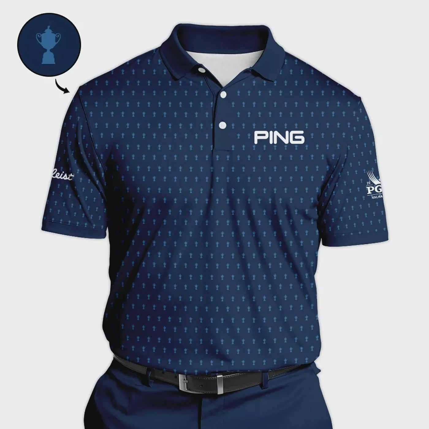Ping 2024 PGA Championship Golf Polo Shirt PGA Merch Gifts For Men Who Love Golf