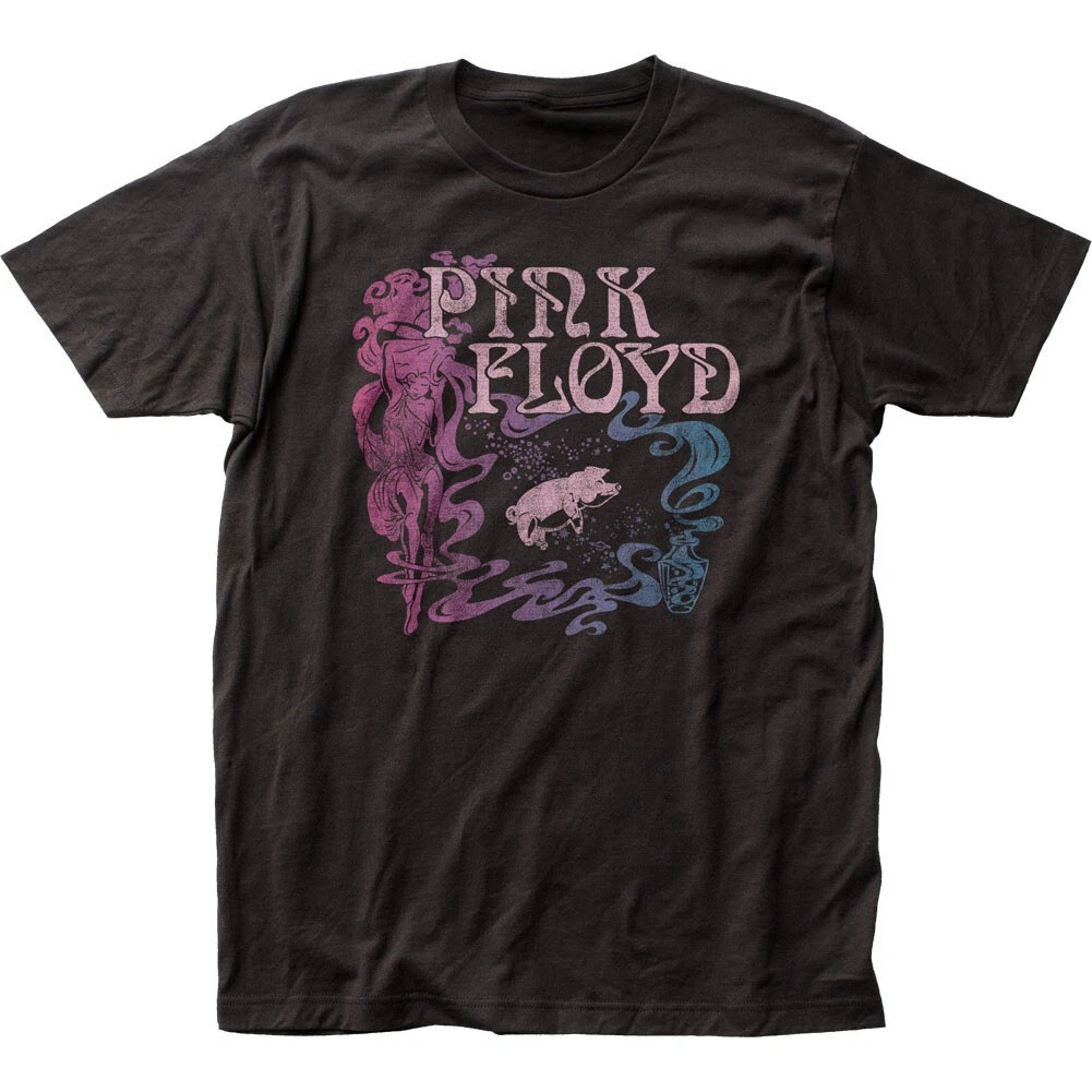 Pink Floyd 1977 Animals Tour T-Shirt Mens Rock And Roll Classic Band Tee Black Gift For Fans