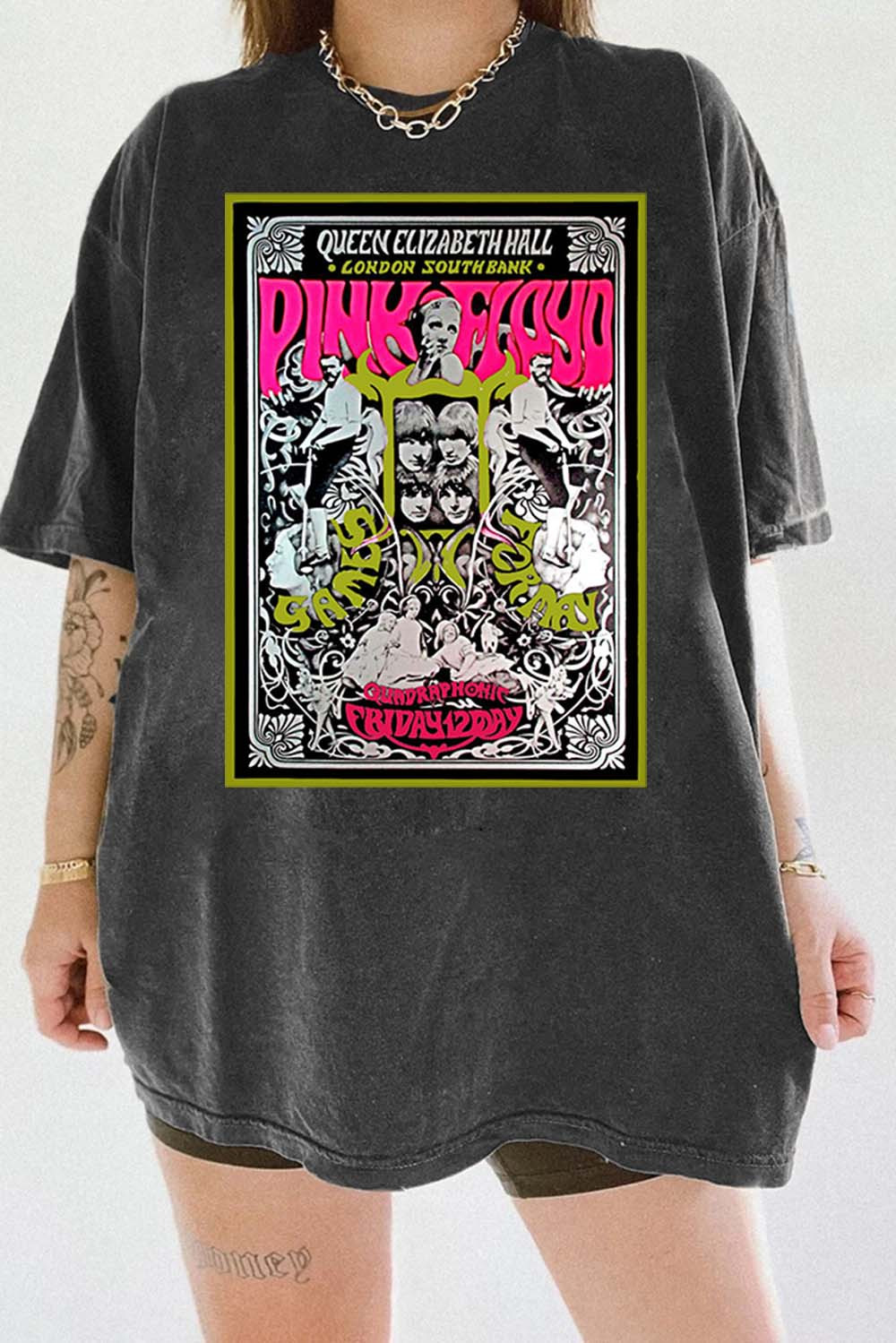 Pink Floyd Daydreamer T-Shirt Queen Elizabeth Poster Graphic Tee Best Gift For Rock Music Fans