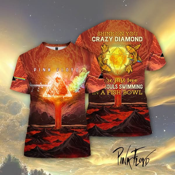 Pink Floyd Merch T-Shirt Shine On You Crazy Diamond Gifts For Pink Floyd Lovers Fans