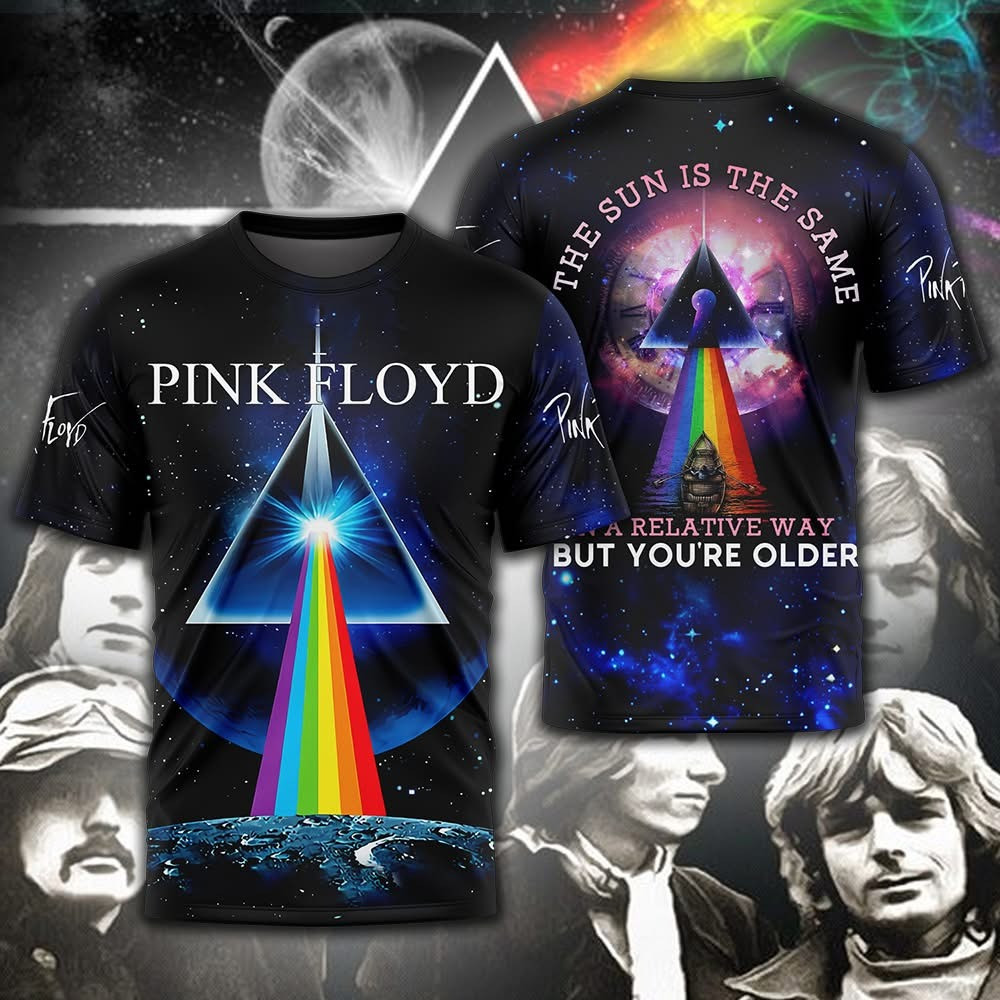 Pink Floyd Merch T-Shirt The Sun Is The Same Cool Pink Floyd Gifts For Rock Music Lovers