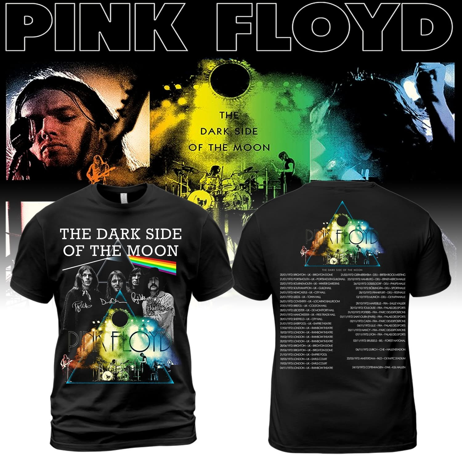 Pink Floyd The Dark Side Of The Moon T-Shirt Presents For Music Lovers