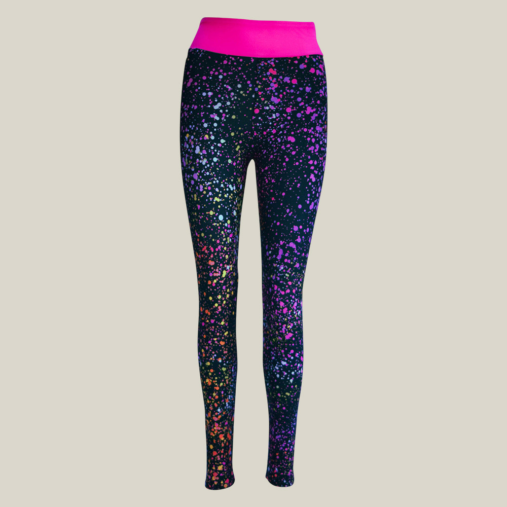 Pink Galaxy Joggers Outer Space Themed Women's Yoga Leggings Unique Gifts For Her