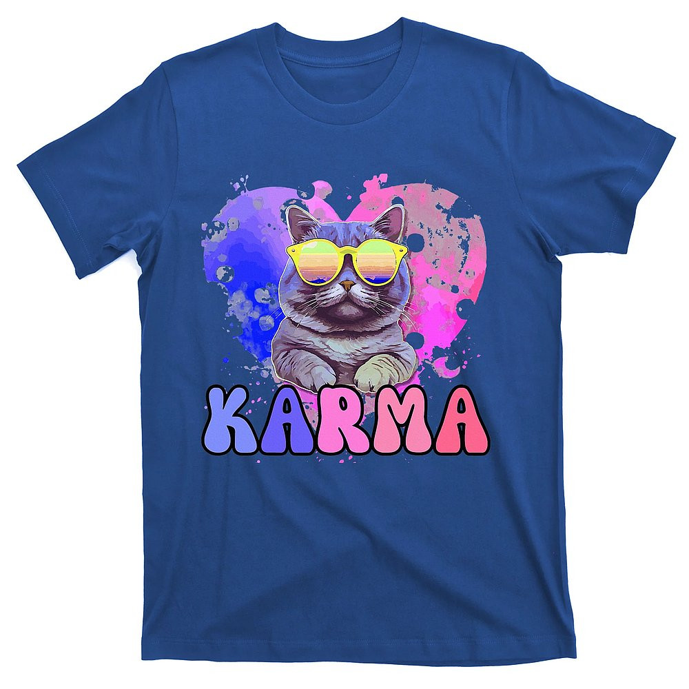 Pink Karma Groovy Letters Concert T-Shirt Pop Merch Best Gift For Music Fans