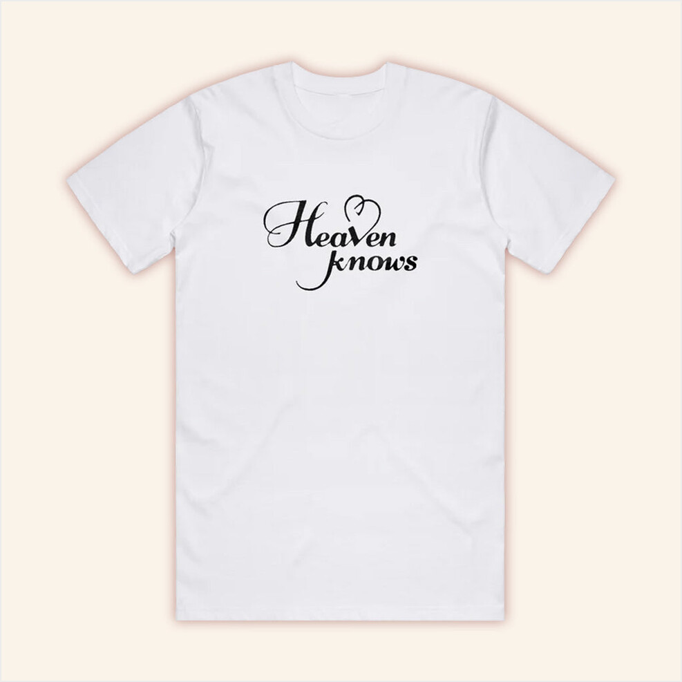 PinkPantheress Heaven Knows White T-Shirt Birthday Gift Ideas For Her Gifts For Fans Christmas Presents