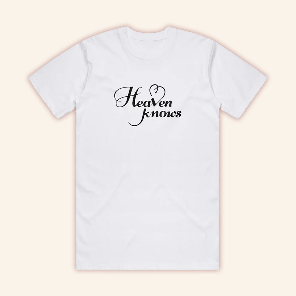 PinkPantheress Heaven Knows White T-Shirt Gift Ideas For Her PinkPantheress Heaven Knows White T-Shirt Gift Ideas For Her