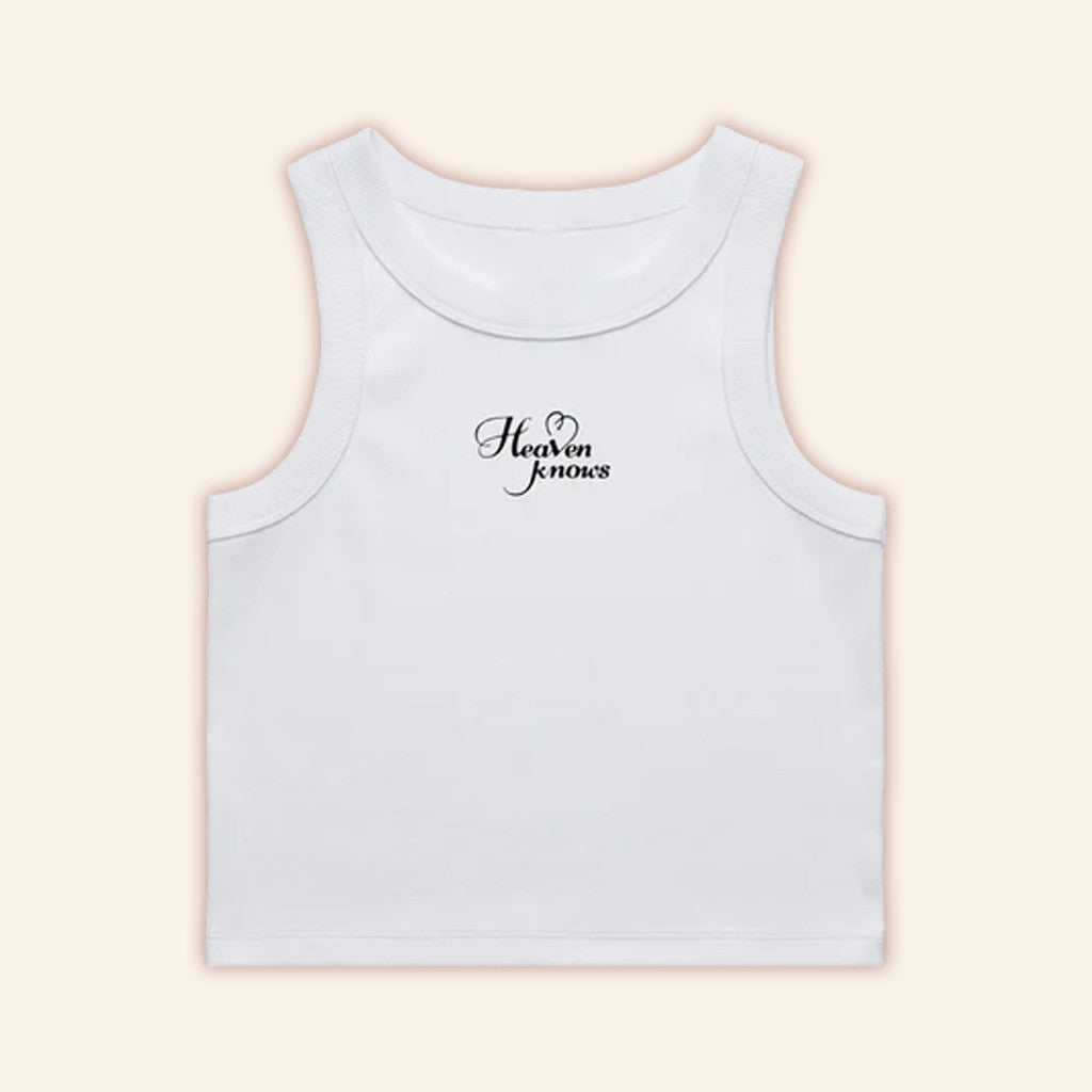 PinkPantheress Heaven Knows White Tank Gift Ideas For Daughter PinkPantheress Heaven Knows White Tank Gift Ideas For Daughter