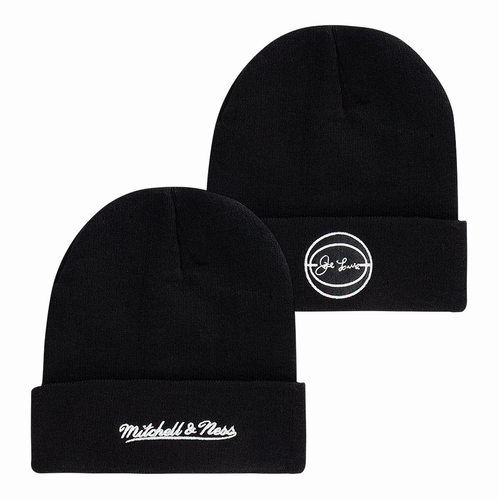 Pistons Joe Louis X Mitchell & Ness Knit Beanie Detroit Pistons Merch Gift For Boxing Fans