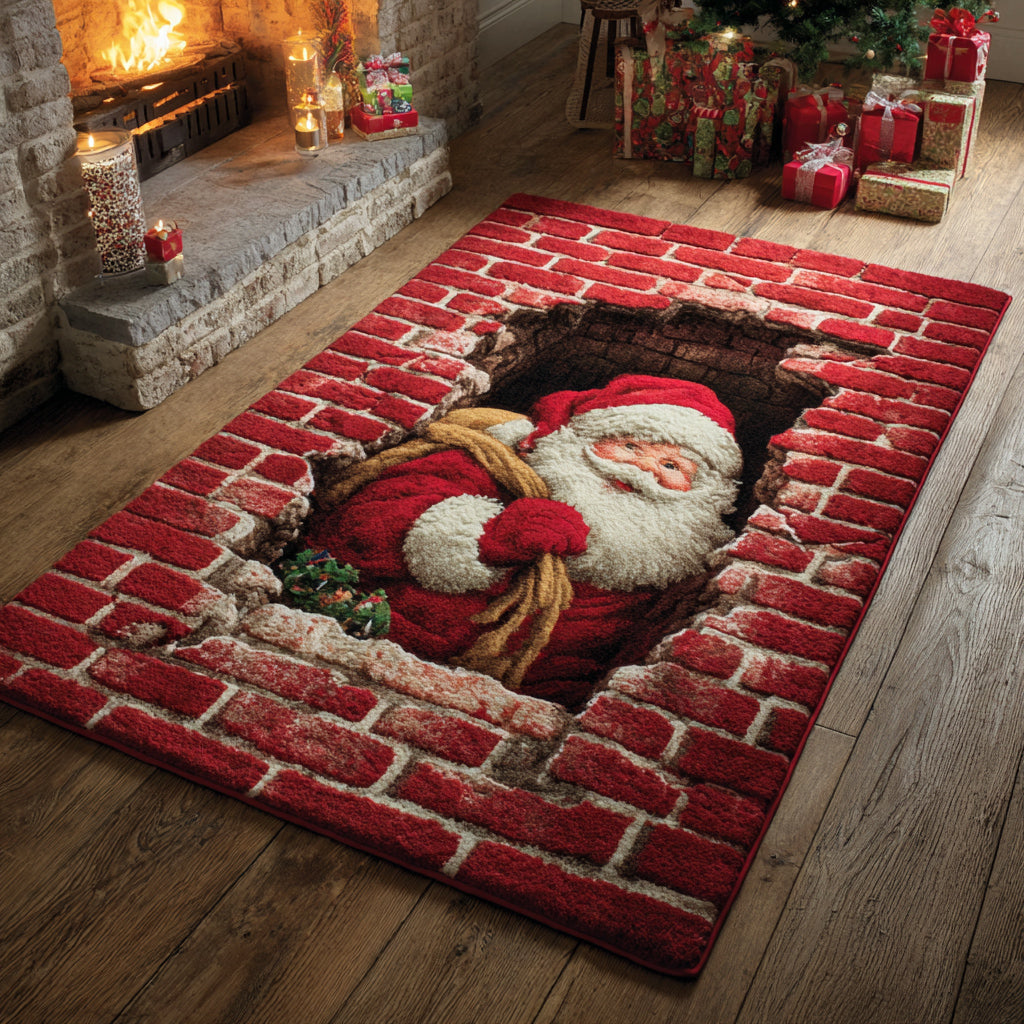 Pit Santa Claus Area Rug Entryway Decor Christmas Gift Ideas For A Daughter