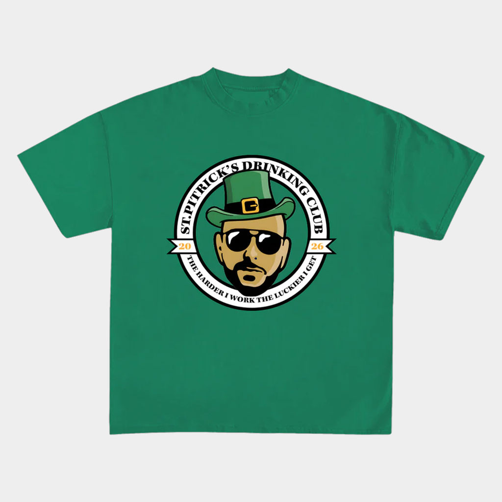 Pitbull Merch 2026 St Pitrick's Drinking Club T-Shirt Pitbull Shirt Gifts For Rap Lovers