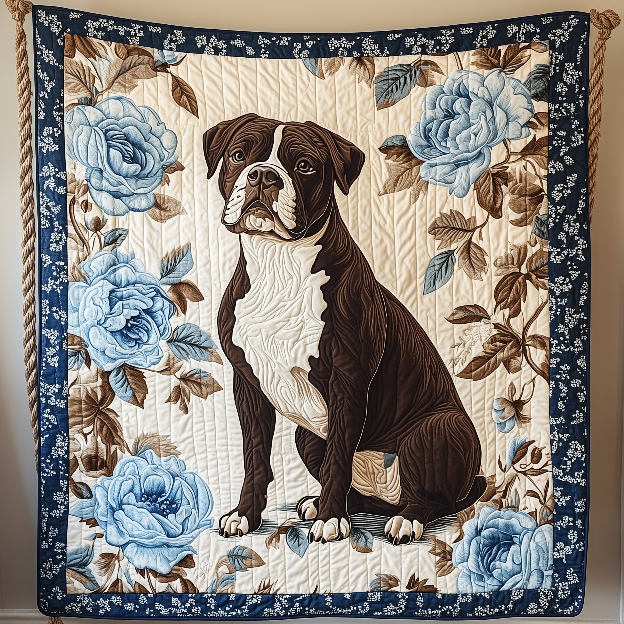Pitbull Quilted Blanket Nice Throw BlanketDog Related Presents Christmas  2025