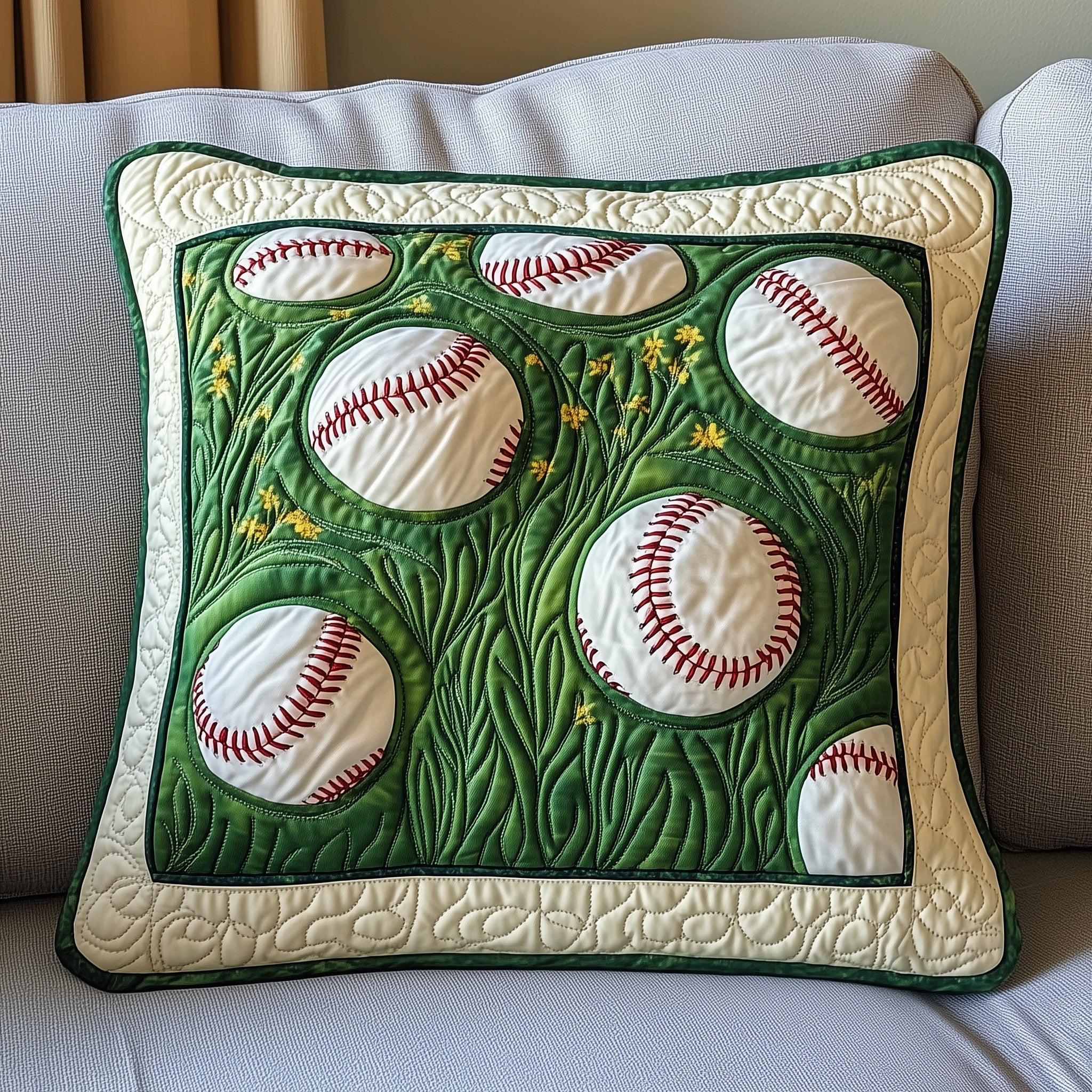 Pitch Perfect Quilted Pillow Case Pillow Protector CoverChristmas Gift Ideas For Baseball Player