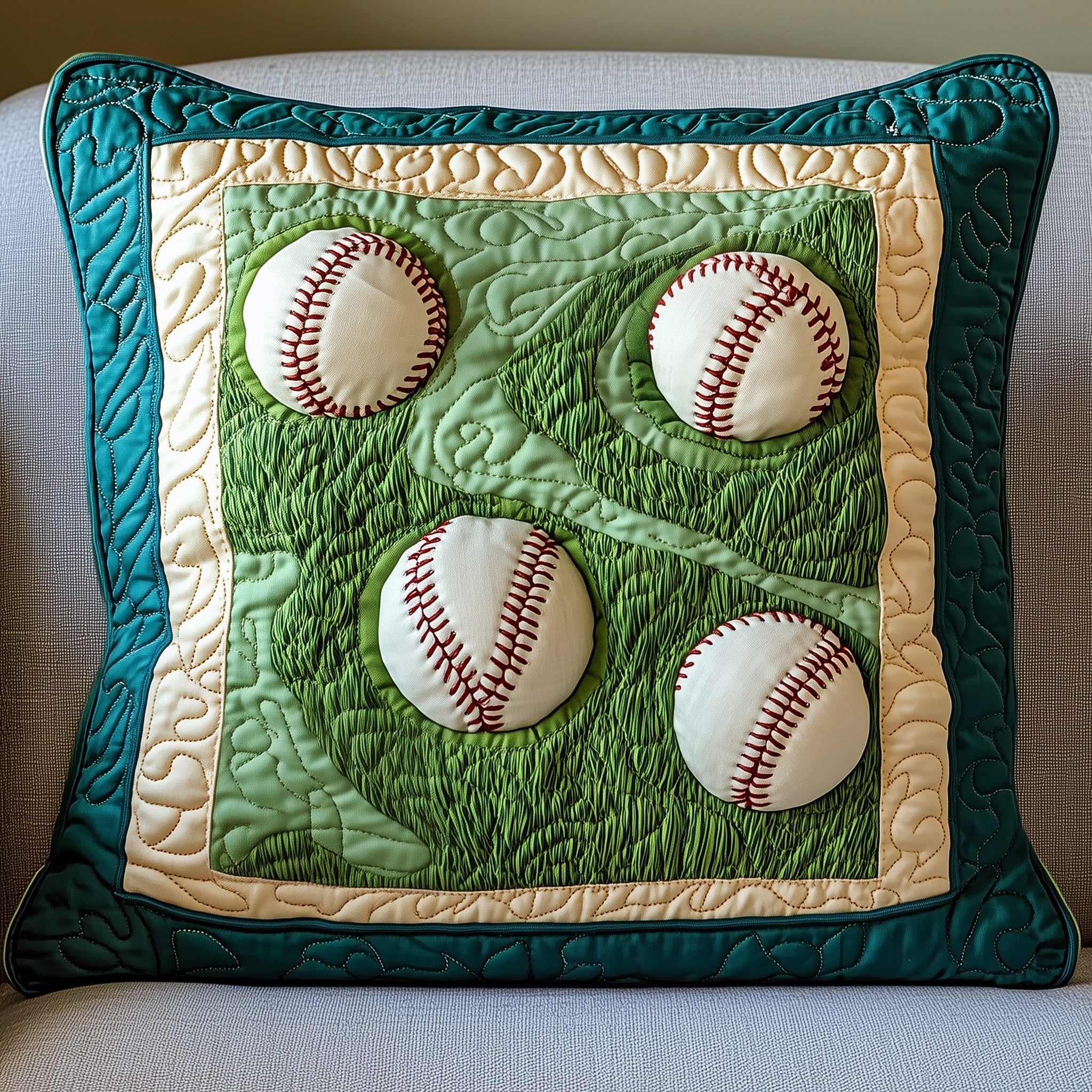 Pitch Perfect Quilted Pillow Case Pillow Protector CoverChristmas Gifts For A Baseball Player