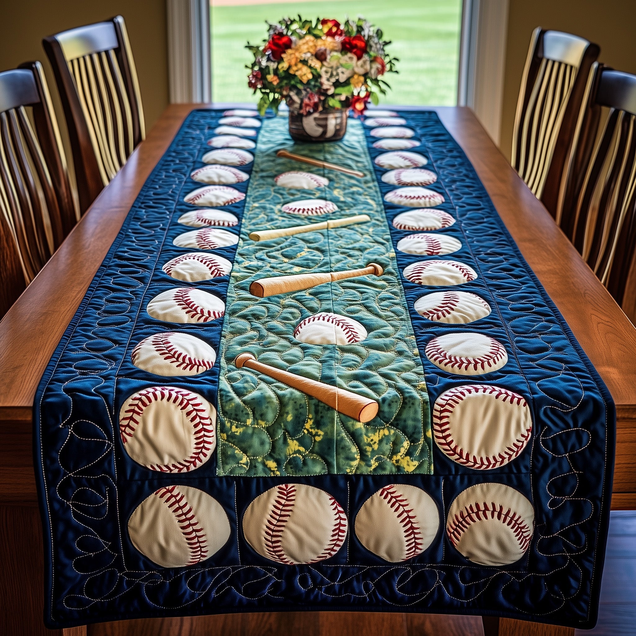 Pitch Perfect Quilted Table Runner Christmas Table Runner