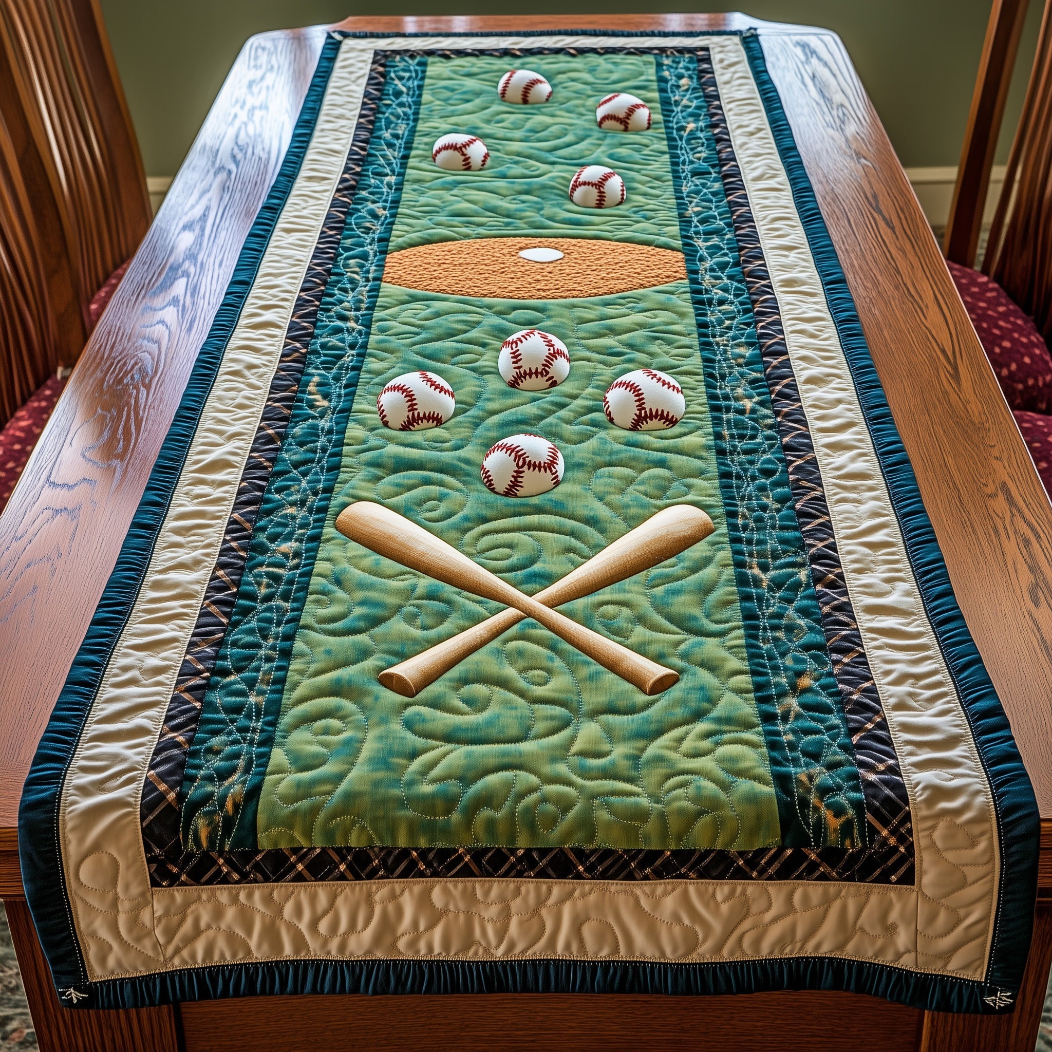 Pitch Perfect Quilted Table Runner Christmas Table Runner Gift Idea