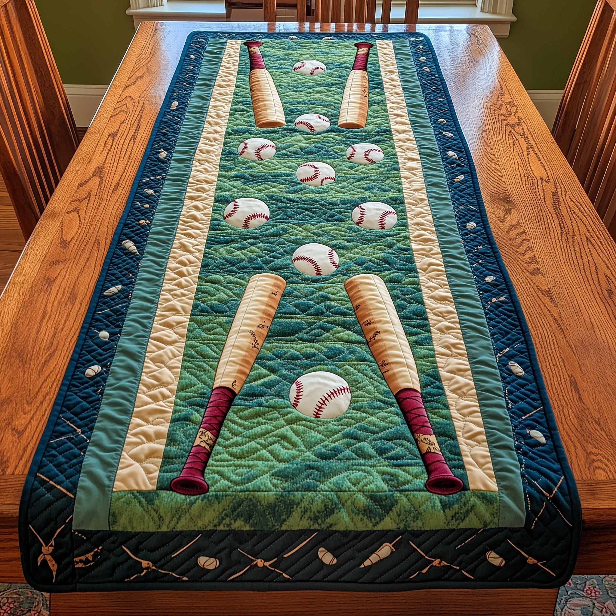 Pitch Perfect Quilted Table Runner Christmas Theme Table Runner