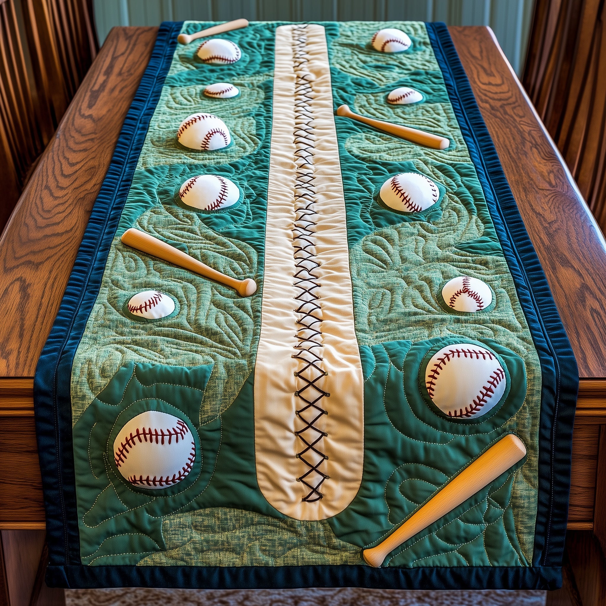 Pitch Perfect Quilted Table Runner Holiday Season Table Runner
