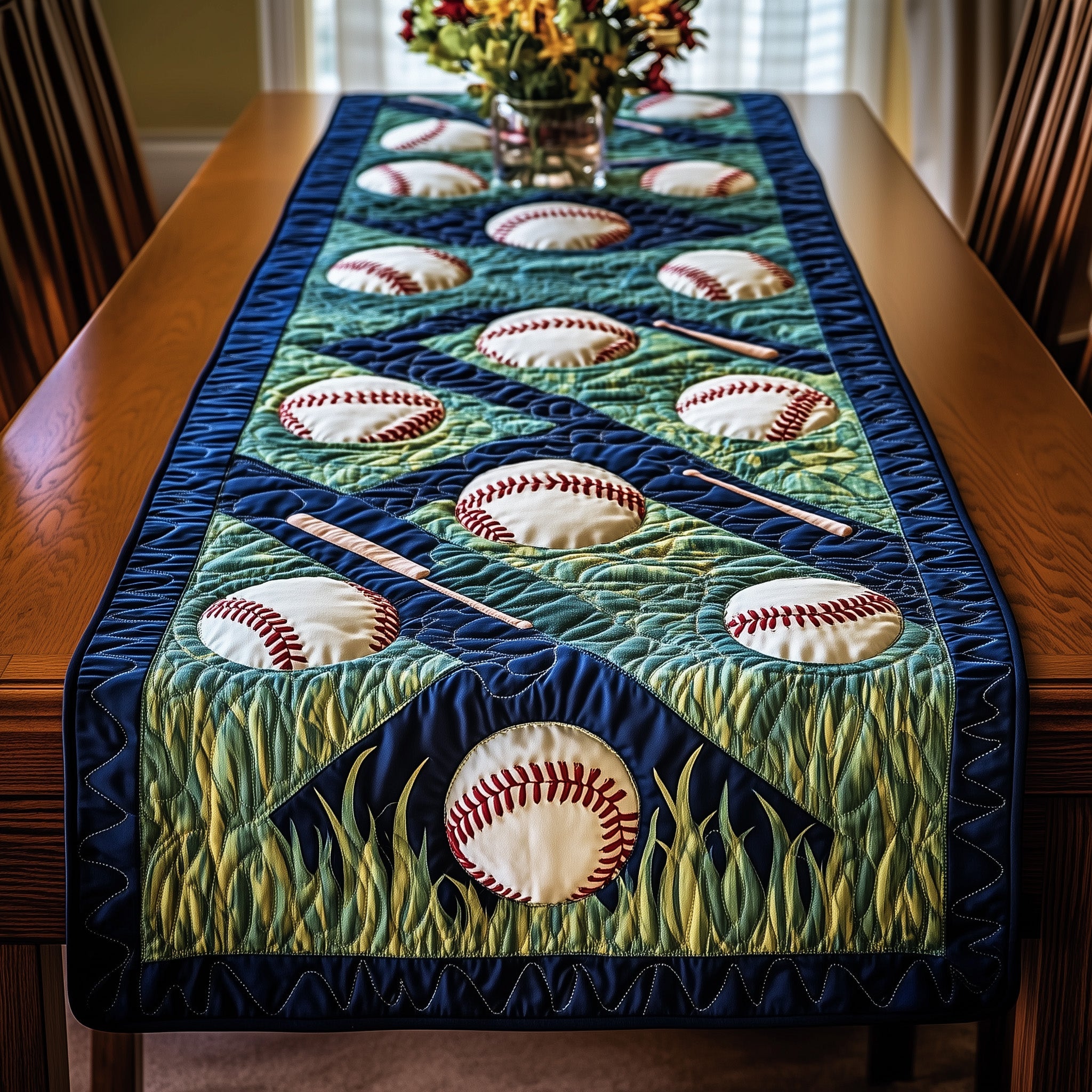 Pitch Perfect Quilted Table Runner Table Runner for Christmas Decor