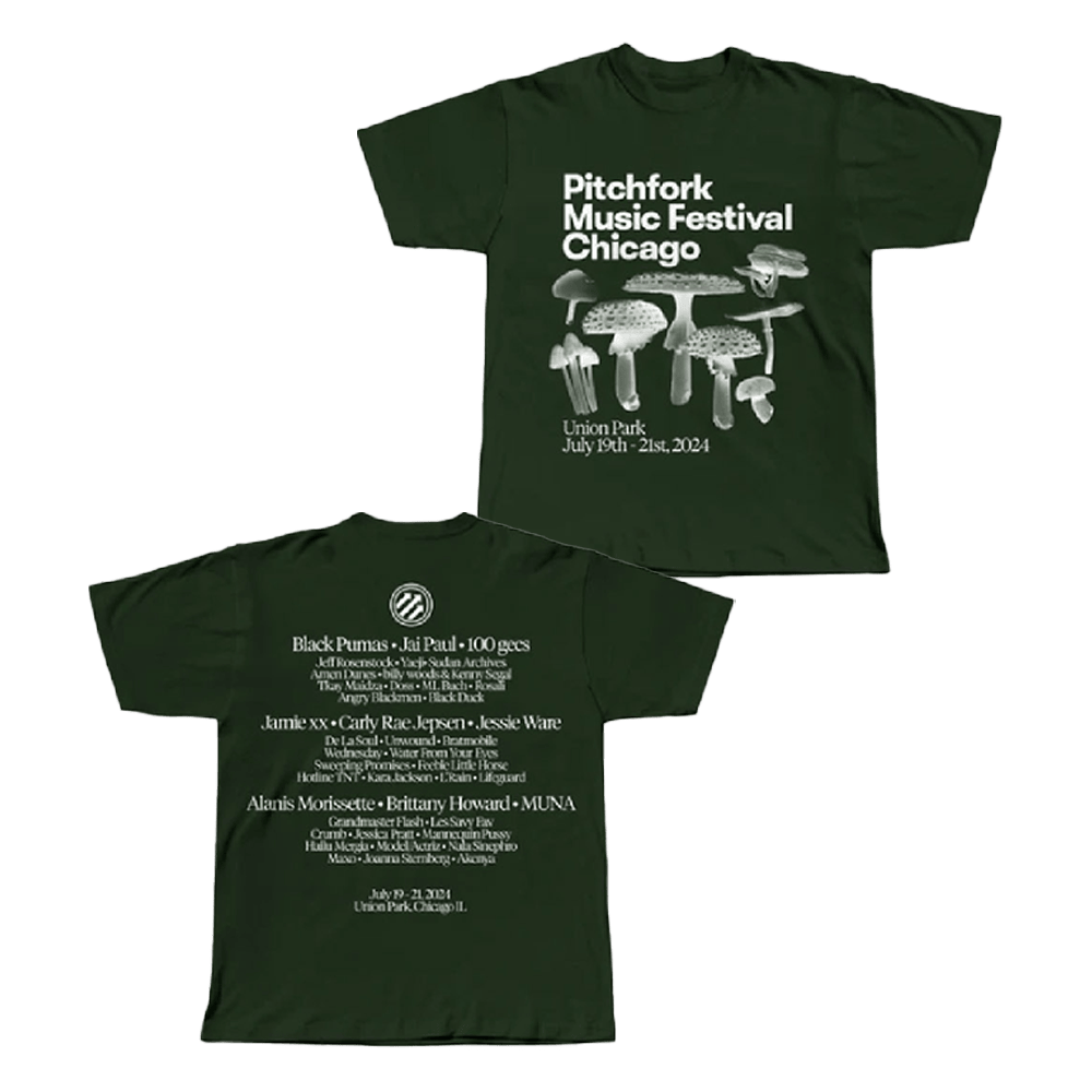 Pitchfork Music Festival Merch 2024 Mushroom T-Shirt Father's Day Gifts For Husband Pitchfork Music Festival Merch 2024 Mushroom T-Shirt Father's Day Gifts For Husband