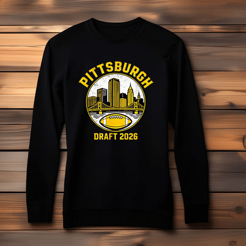 Pittsburgh Draft 2026 Football Long Sleeve Shirt NFL Draft Merch Game Day Gear For Fans