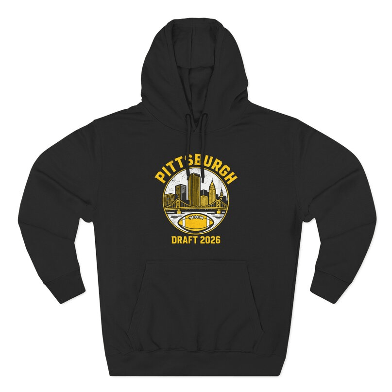 Pittsburgh Draft 2026 Hoodie Football Apparel NFL Draft Merch Gear For Husband