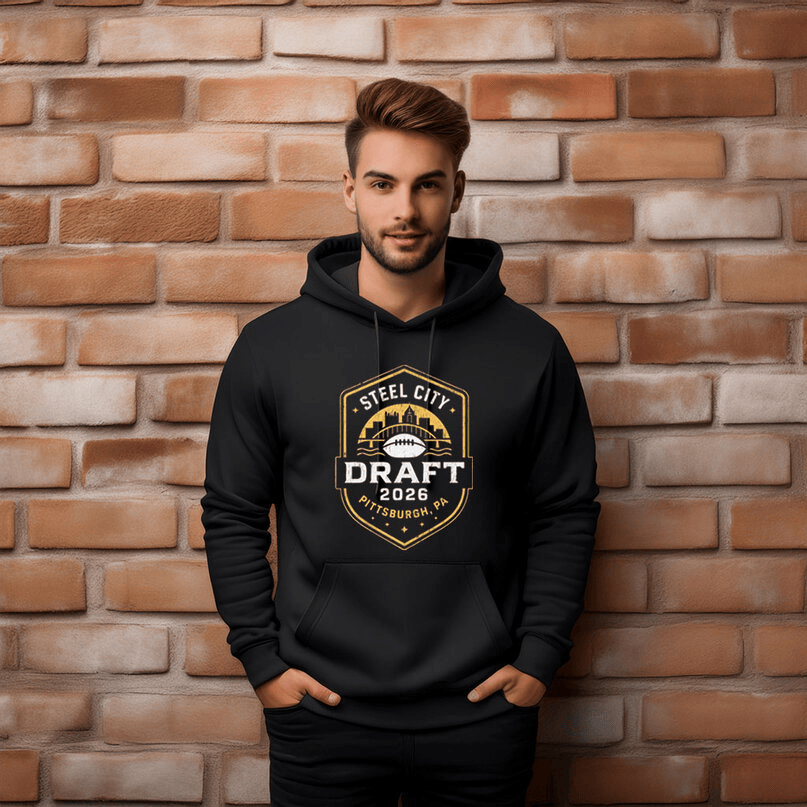 Pittsburgh Draft 2026 Hoodie Steel City Draft 2026 Apparel Football Lover Gift For Boyfriend