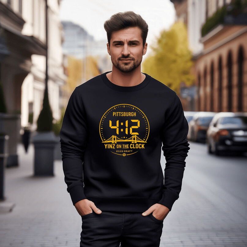 Pittsburgh Draft Yinz On The Clock Sweatshirt NFL Draft Merch Unique Gift For Football Fans