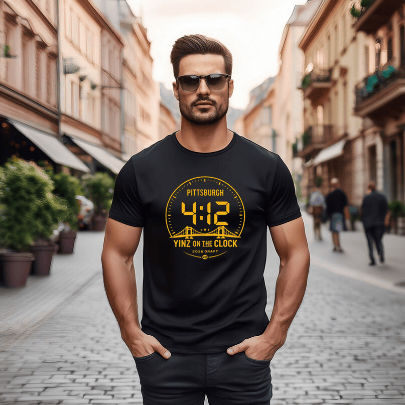 Pittsburgh Draft Yinz On The Clock T-Shirt NFL Draft Merch Football Lover Present For Dad