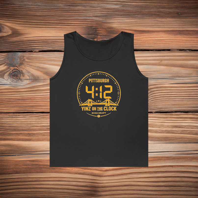 Pittsburgh Draft Yinz On The Clock Tank Top 2026 NFL Draft Pittsburgh Merch Football Lover Gift Idea
