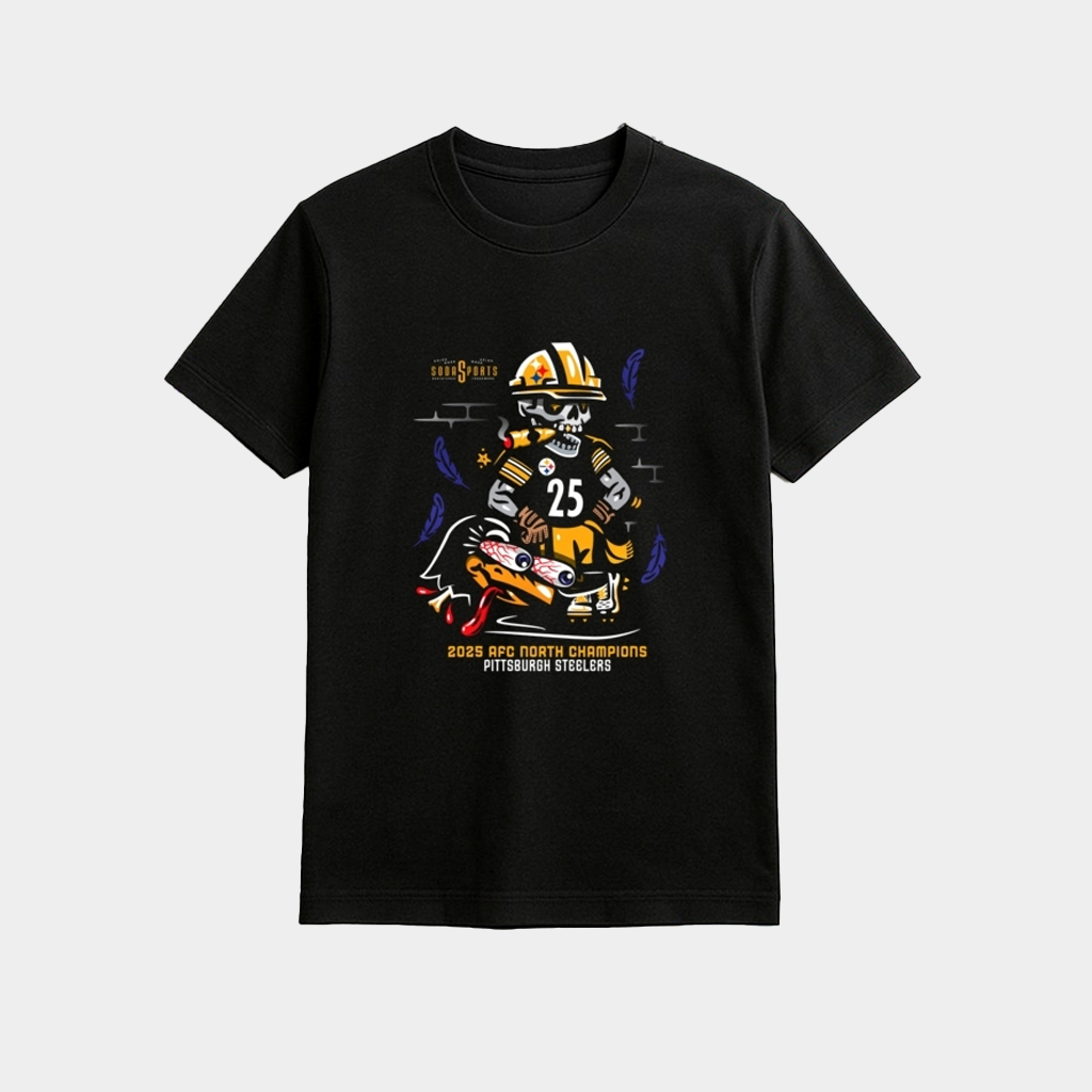 Pittsburgh Football 2025 AFC North Champions Shirt Best Gifts For Football Fans