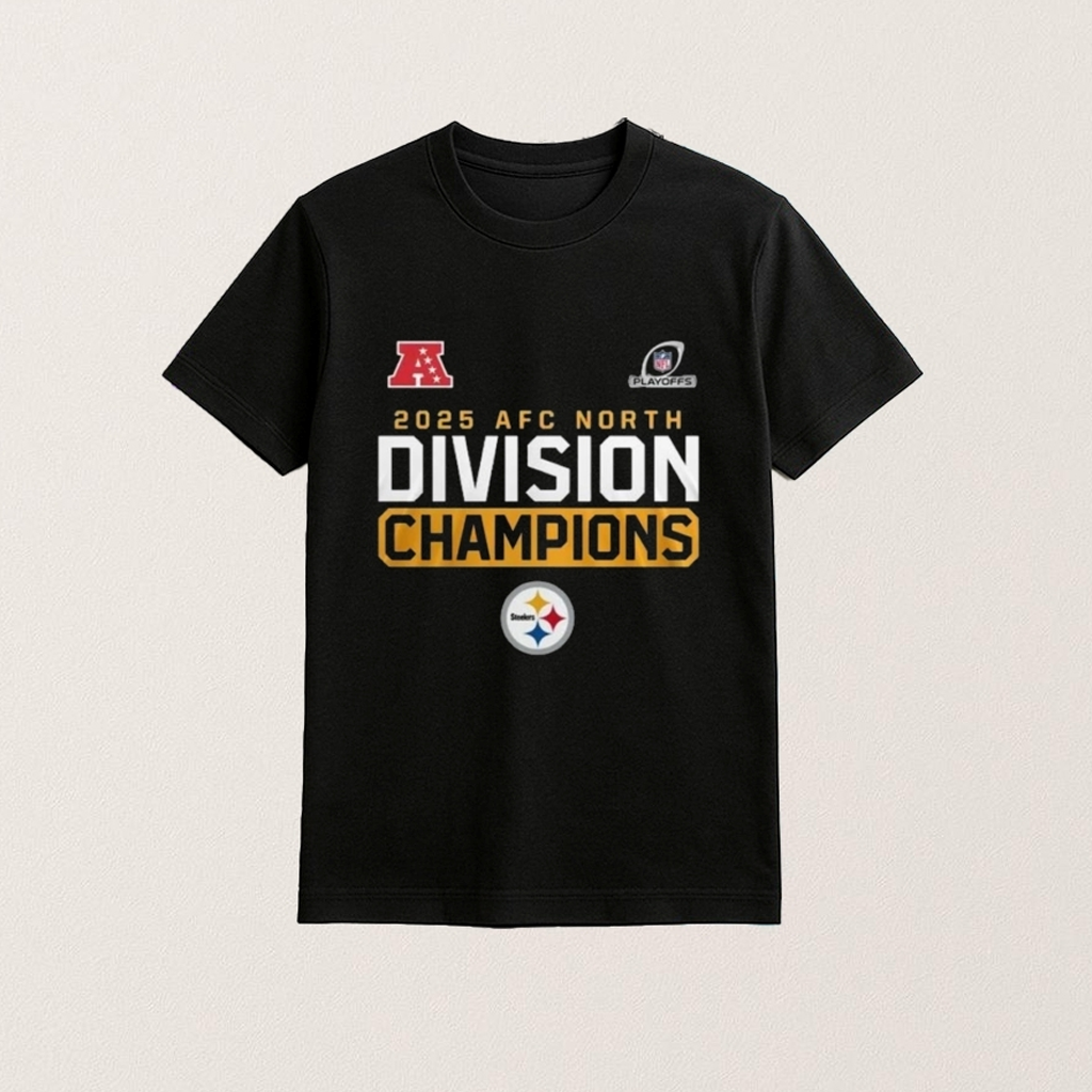 Pittsburgh Football AFC North Champions 2025 Cheers Shirt Best Gift For Football Lovers
