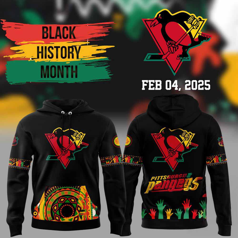 Pittsburgh Penguins 2025 NHL Black History Month Night Hoodie Gifts For Football Fan