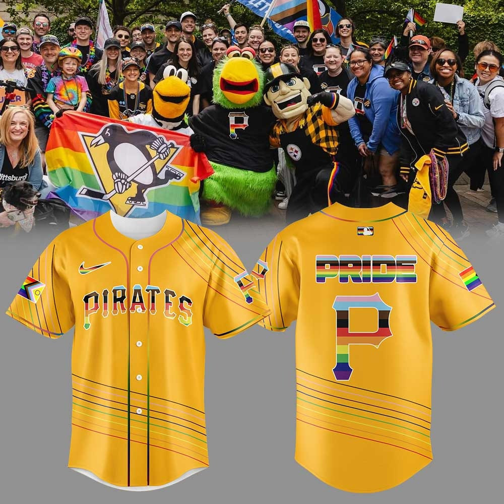 Pittsburgh Pirates Happy Pride Month Yellow Jersey Gifts For Gays