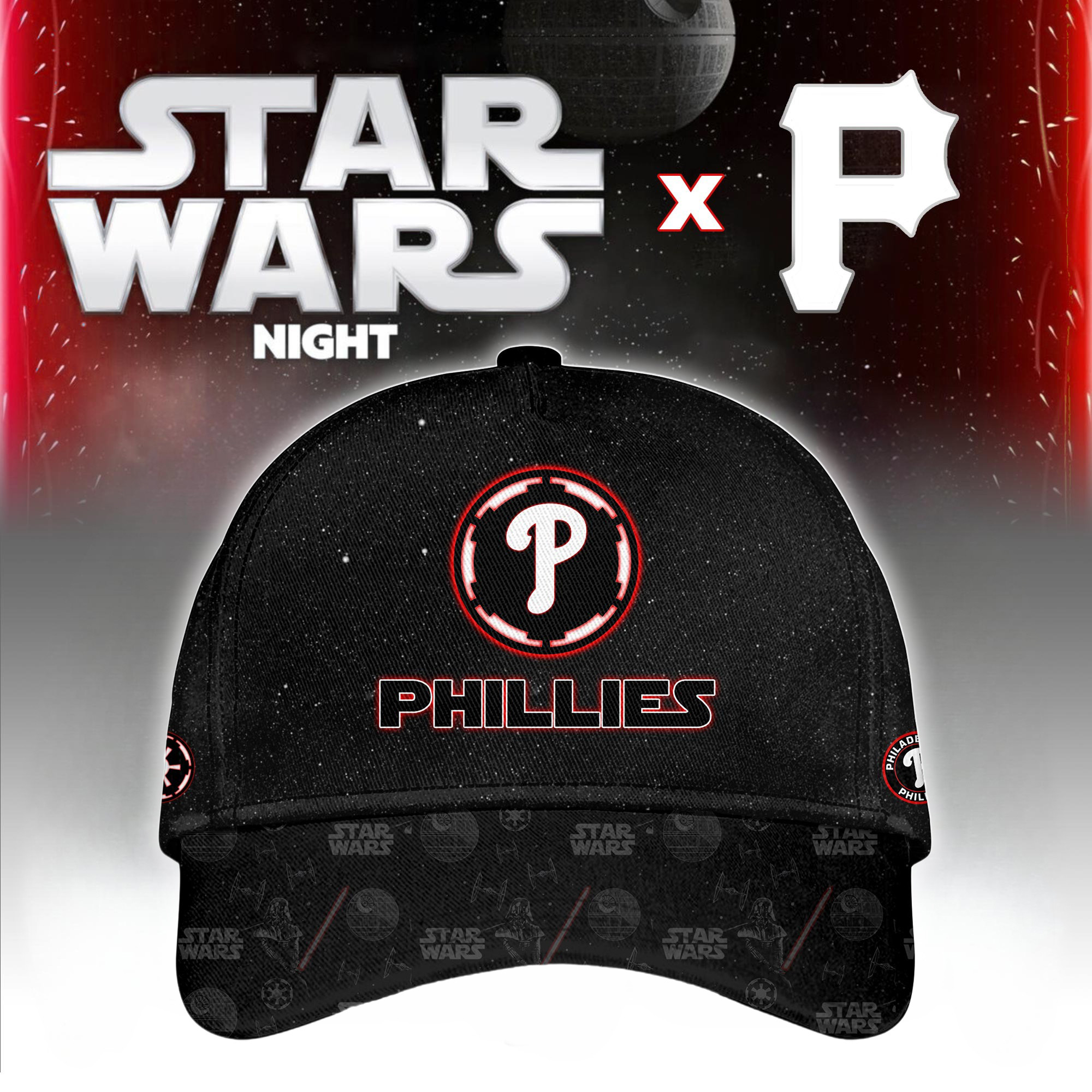 Pittsburgh Pirates MLB x Star War Night Special Edition Hat 2025 Best Gifts For Baseball Fans
