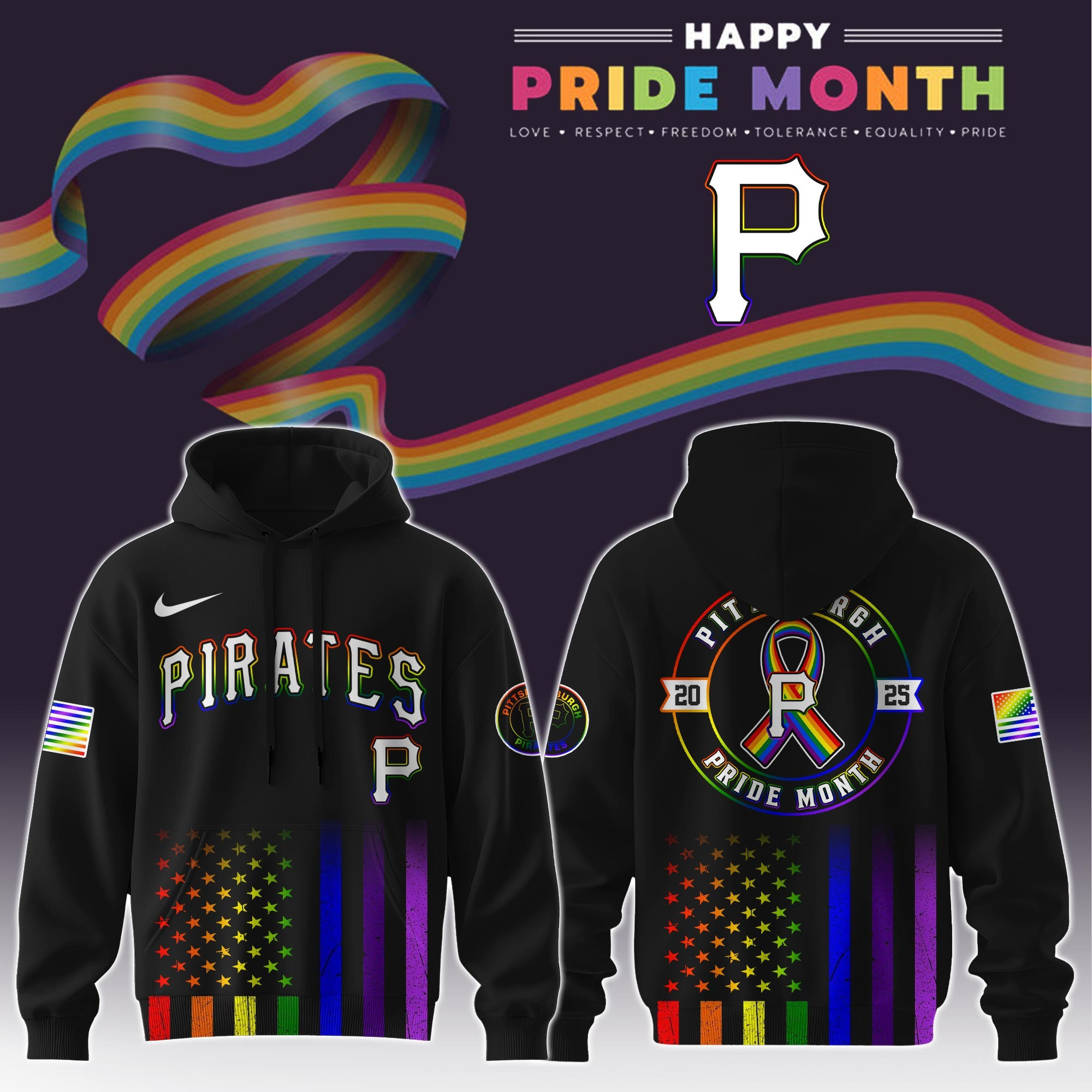 Pittsburgh Pirates Special Pride Month Limited Edition Hoodie Unique Gifts For Baseball Fans
