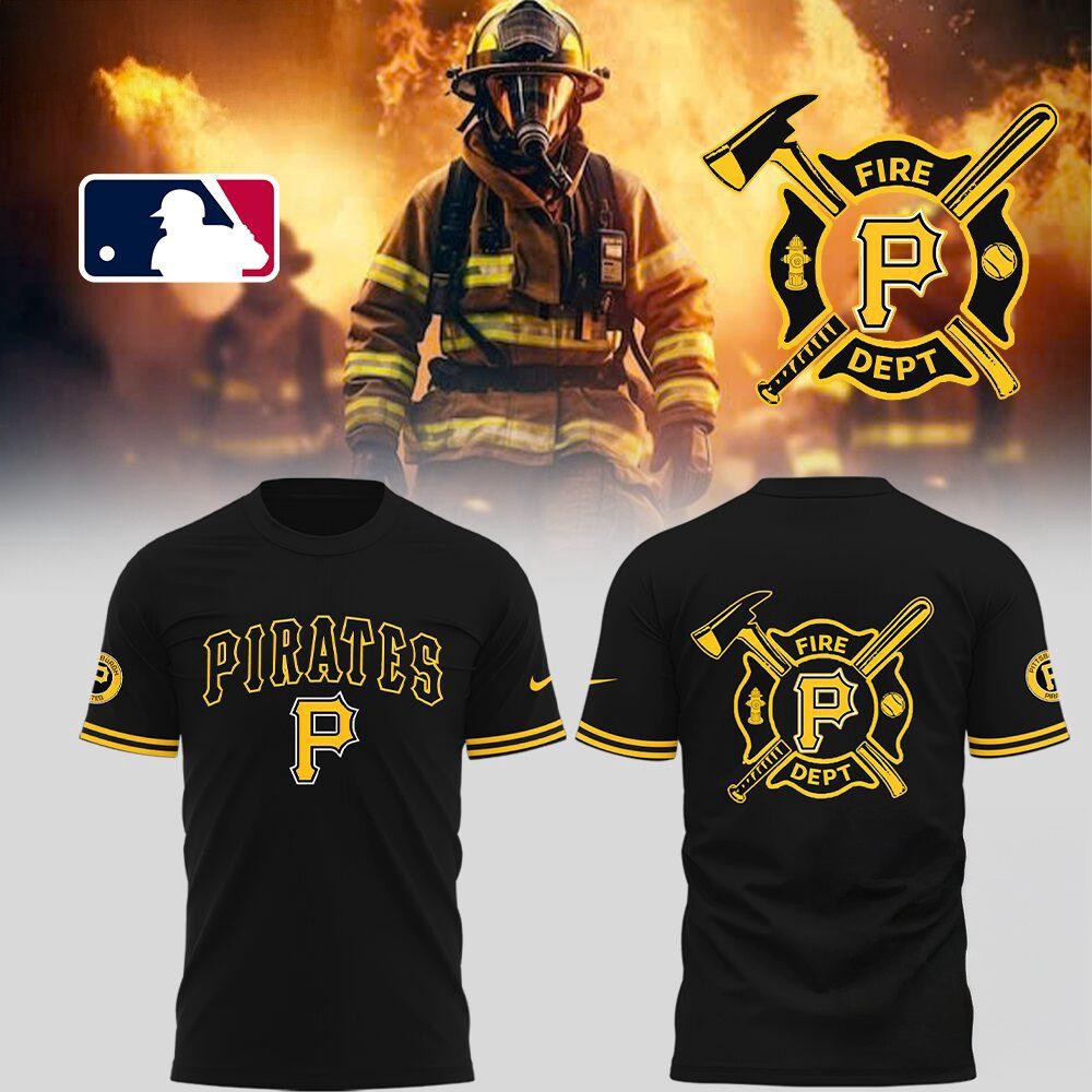 Pittsburgh Pirates x Firefighter Appreciation Night 2025 Shirt Gifts For Basketball Fan