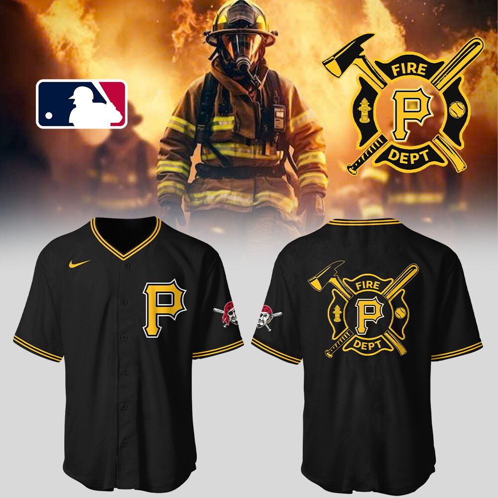 Pittsburgh Pirates x Firefighter Appreciation Night Jersey Gifts For Baseball Players