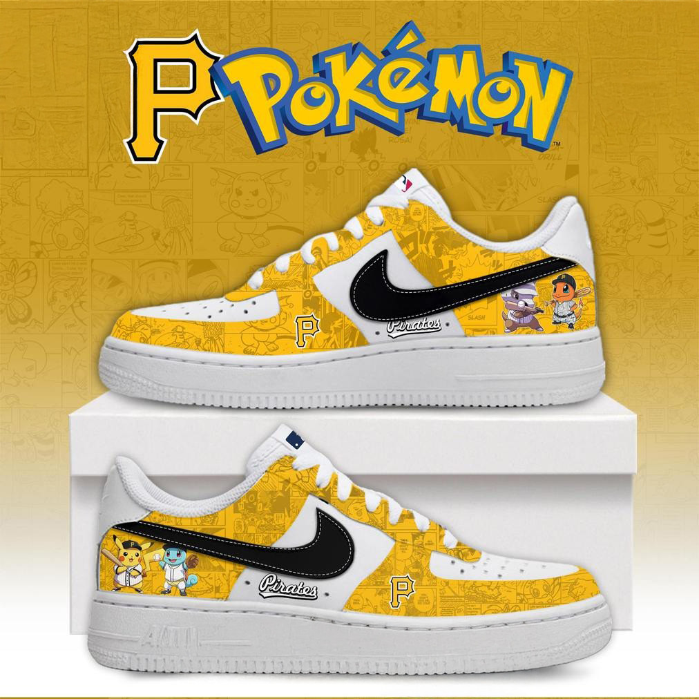 Pittsburgh Pirates x Pokemon Go Special Edition Air Force 1 Baseball Player Gift Ideas
