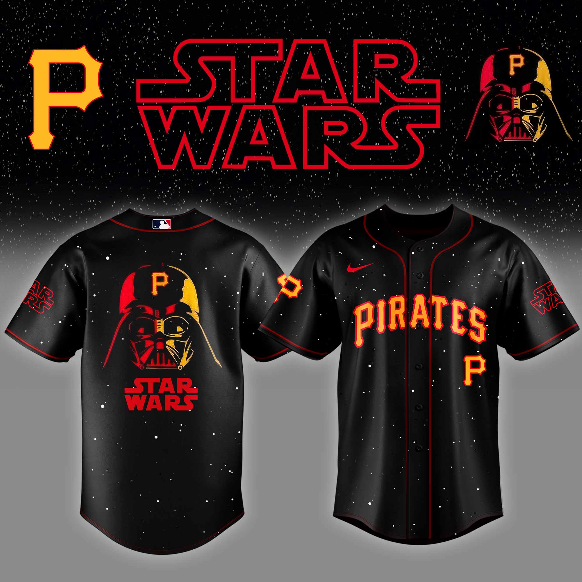 Pittsburgh Pirates x Stars Wars Night Baseball Jersey Gifts For Baseball Fans