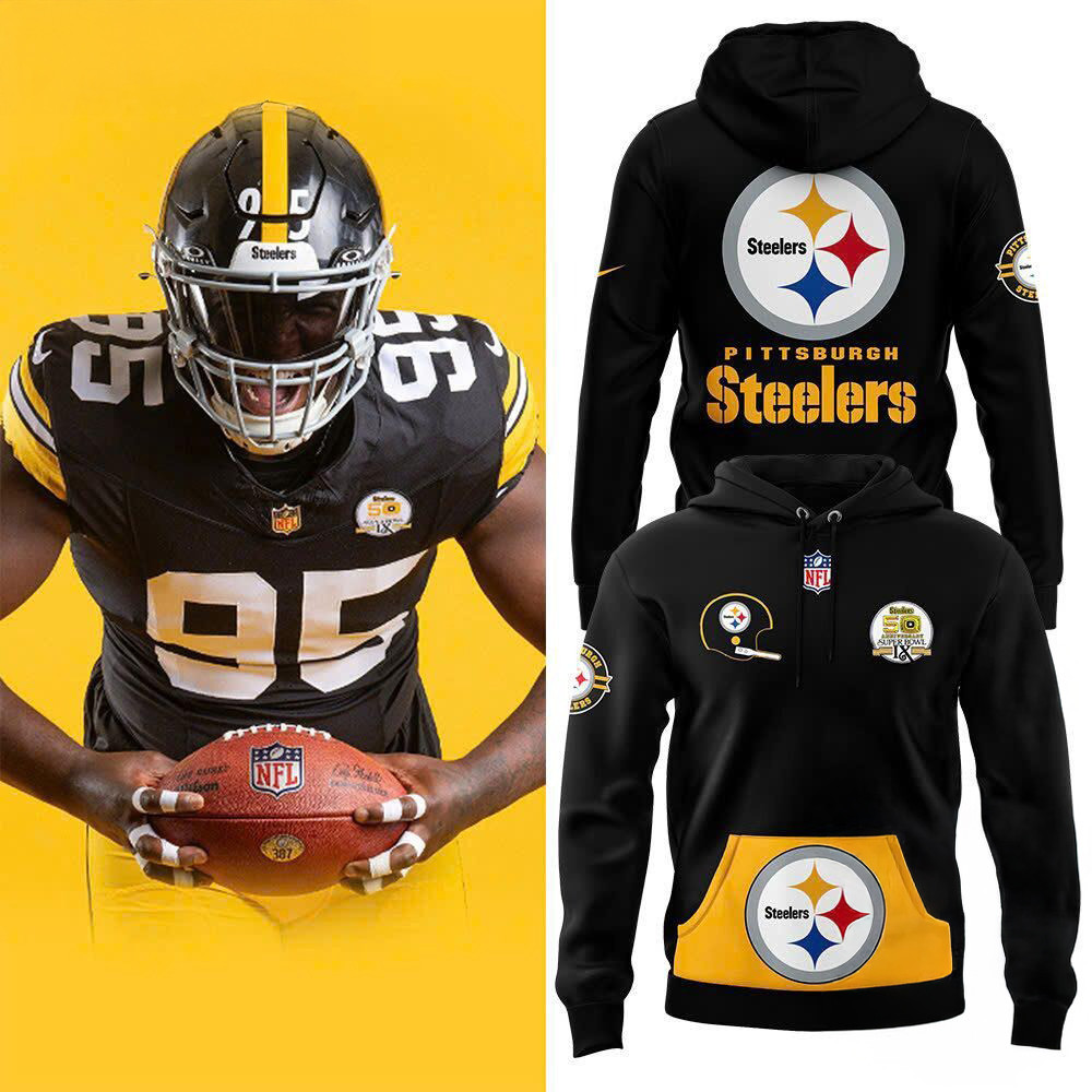 Pittsburgh Steelers 50th Anniversary Super Bowl New Design Hoodie Best Gifts For Football Lovers