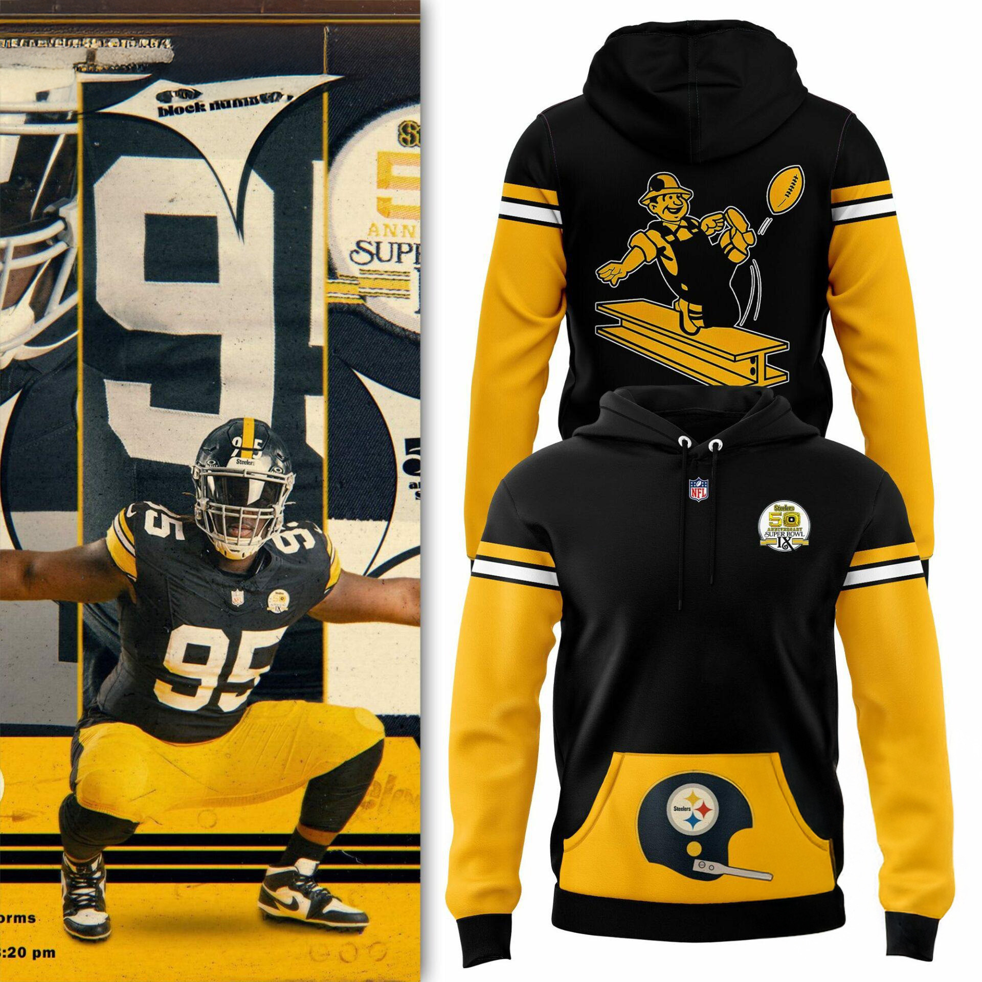 Pittsburgh Steelers 50th Anniversary Super Bowl New Hoodie Unique Gifts For Football Lovers