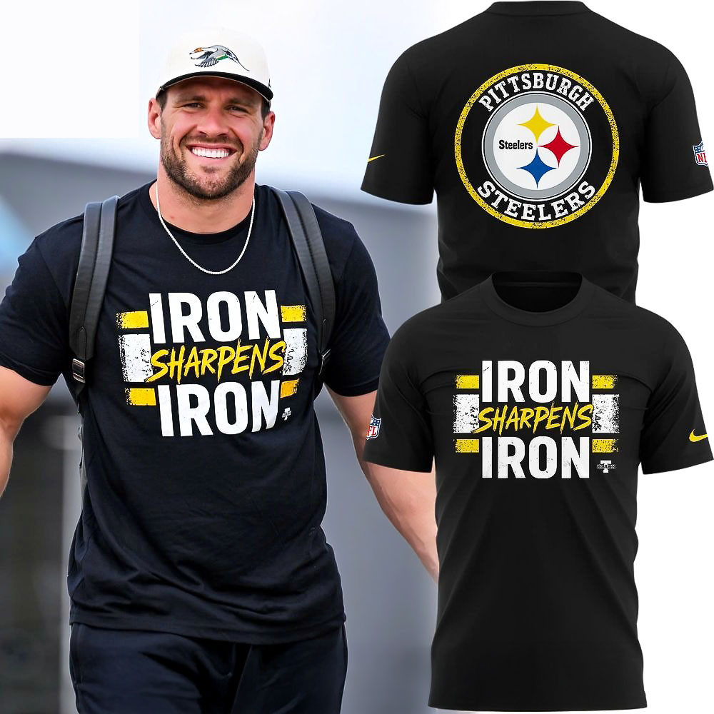 Pittsburgh Steelers Iron Sharpens Iron T-Shirt 2025 Best Gift Idea For Fans