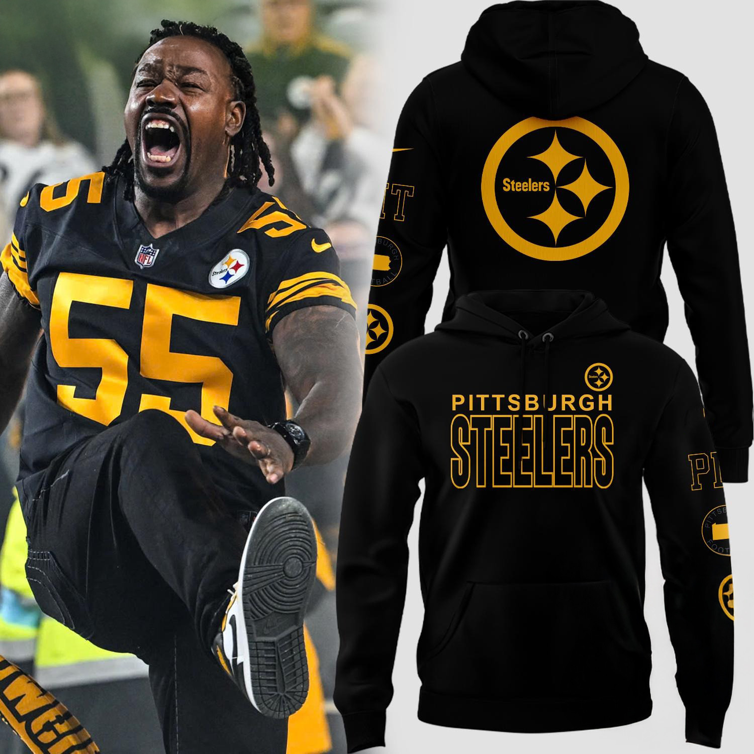 Pittsburgh Steelers Limited Edition Color Rush Hoodie Presents For Football Lovers