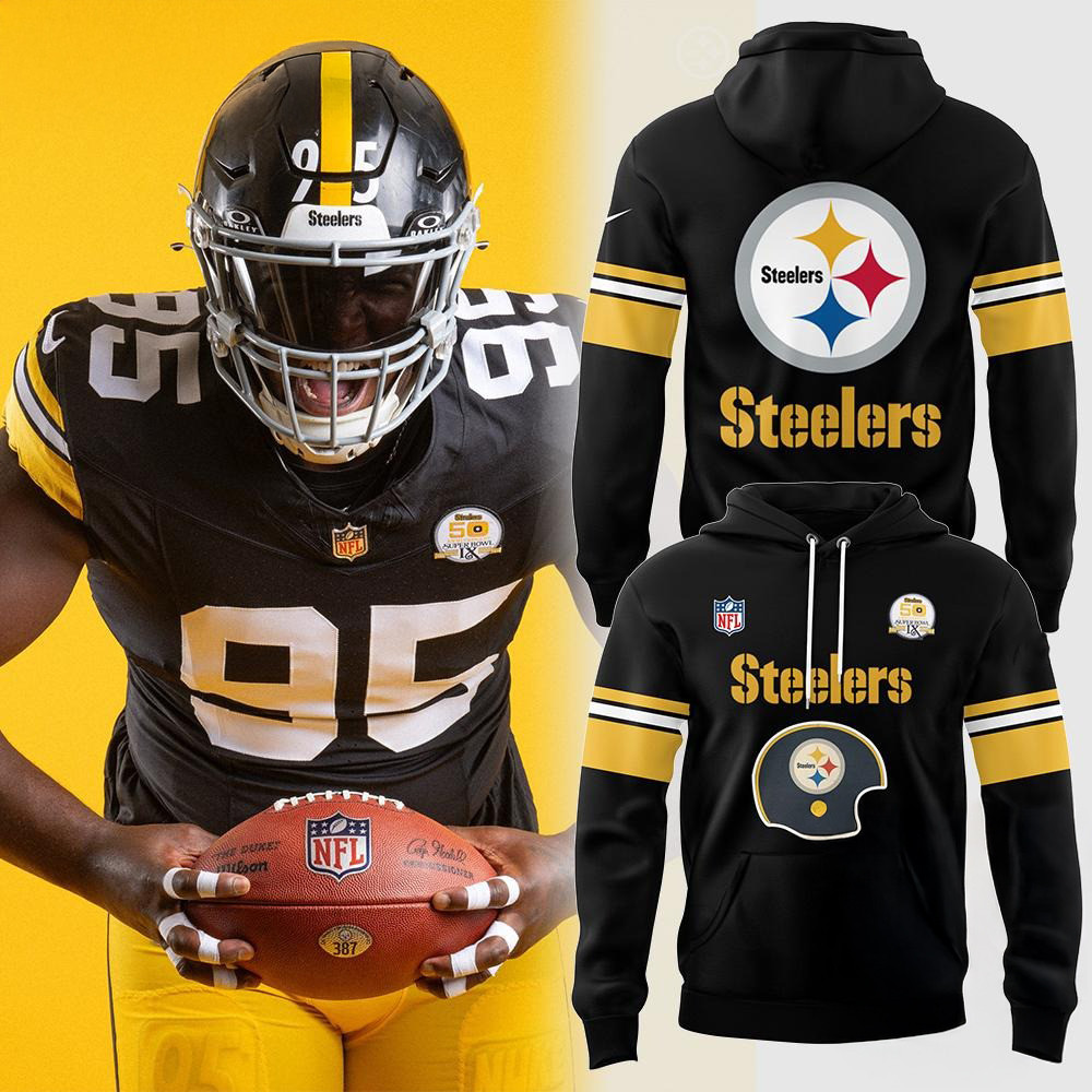 Pittsburgh Steelers Throwback 50th Anniversary Super Bowl Hoodie Football Gifts For Men
