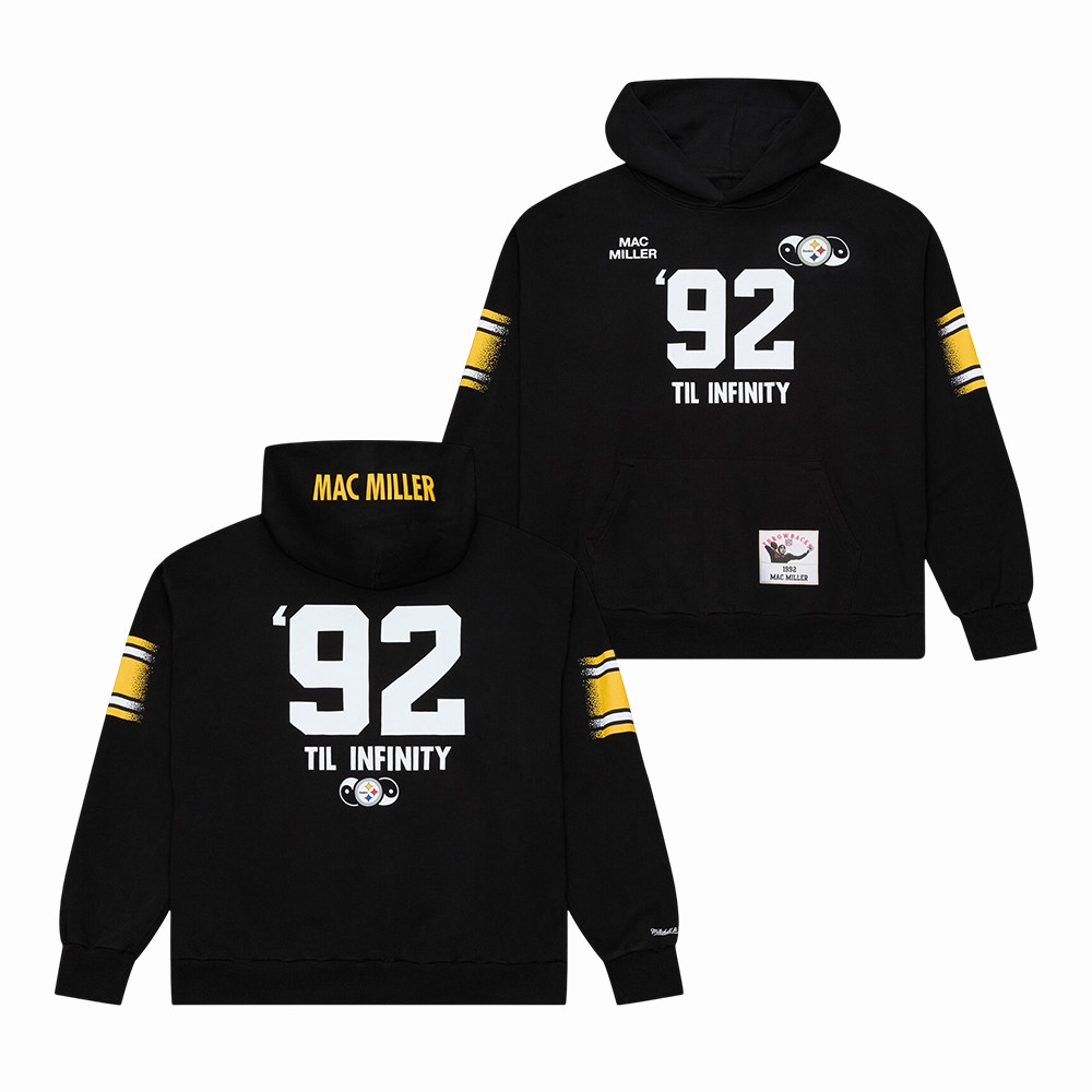 Pittsburgh Steelers x Mac 92 Til Infinity Hoodie Rap Music Apparel Mac Miller Lover Gift For Football Fans