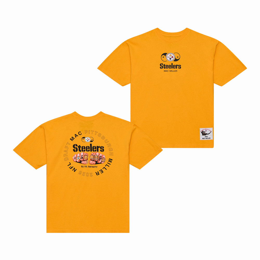 Pittsburgh Steelers x Mac NFL Draft Til Infinity T-Shirt Football Clothes Mac Miller Lover Gift