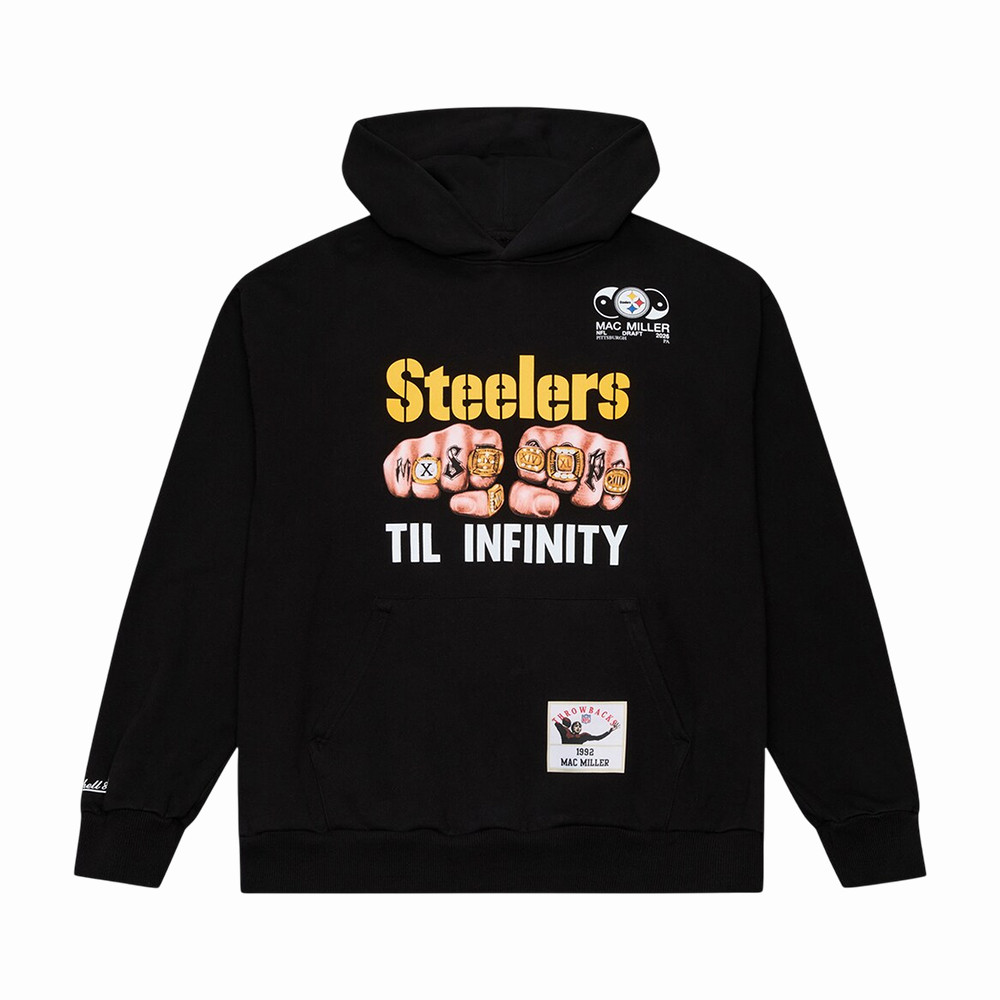 Pittsburgh Steelers x Mac Till Infinity Hoodie Mac Collab Steelers Graphic Apparel Football Gear For Him