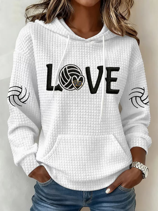 Pittsburgh Volleyball Hoodie Game Day Merch Cool Gifts For Volleyball Fans