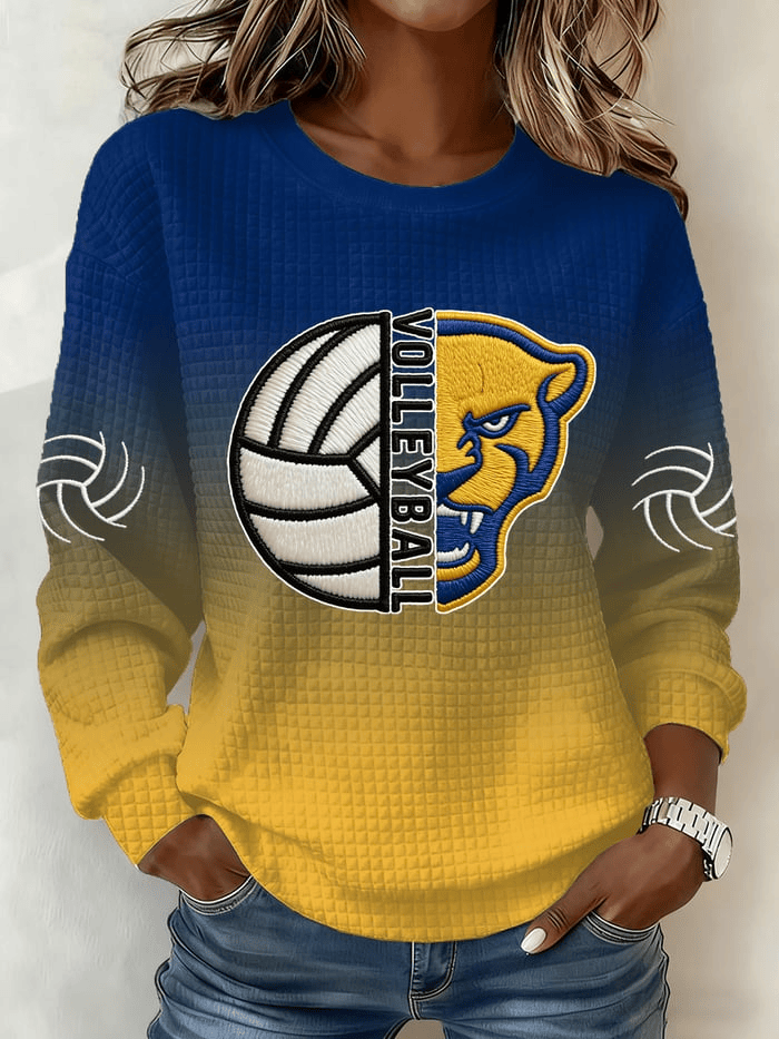 Pittsburgh Women's Volleyball Sweatshirt Pitt Strong Sweatshirt Game Day Apparel Gifts For Her